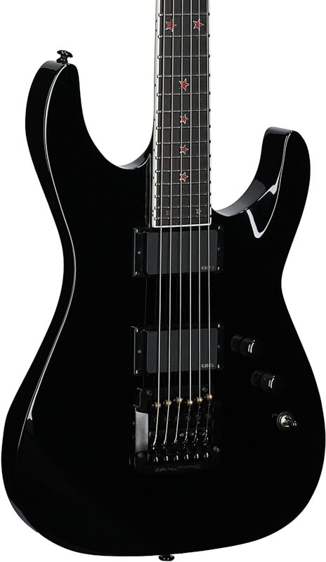 ESP LTD Jeff Hanneman JH-600 CTM Electric Guitar (with Case), Black, Full Left Front