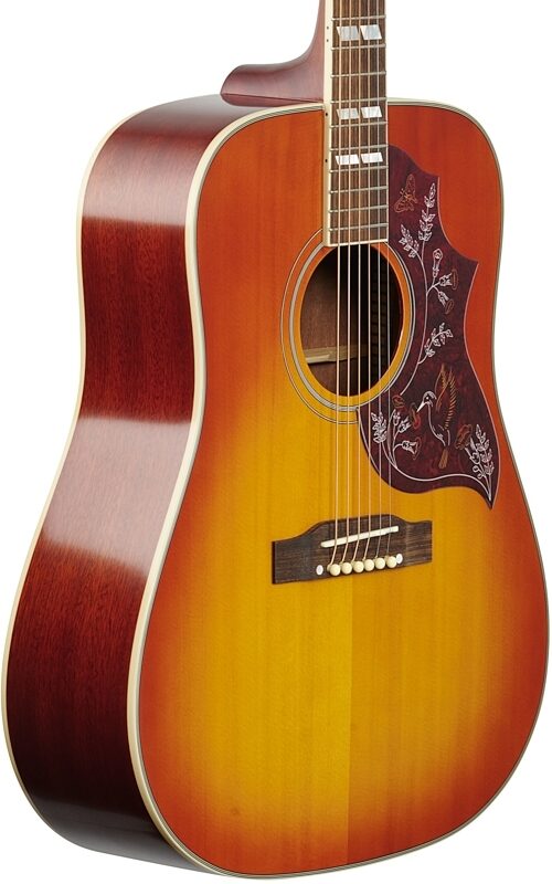 Epiphone Hummingbird Acoustic-Electric Guitar, Aged Cherry Sunburst, Full Left Front