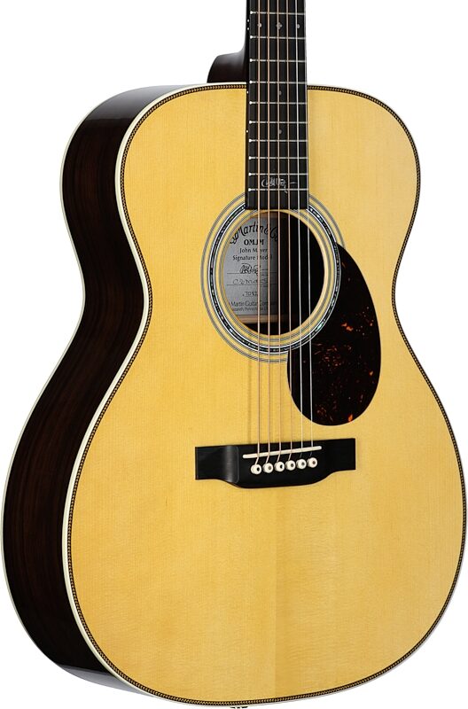 Martin OM-JM John Mayer Special Edition Acoustic-Electric Guitar (with Case), New, Full Left Front