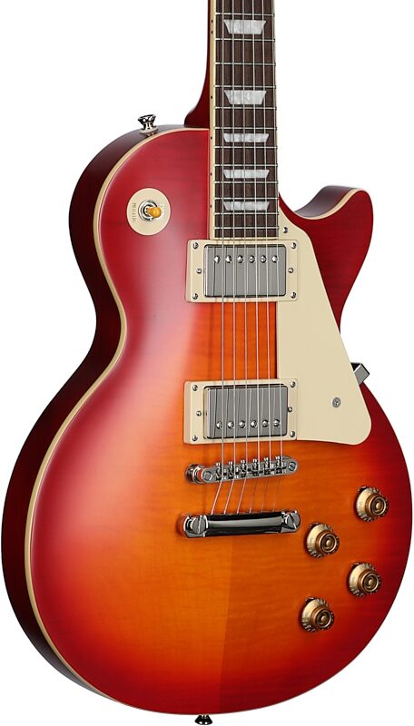 Epiphone 1959 Les Paul Standard Electric Guitar (with Case), Aged Dark Cherry Burst, Blemished, Full Left Front