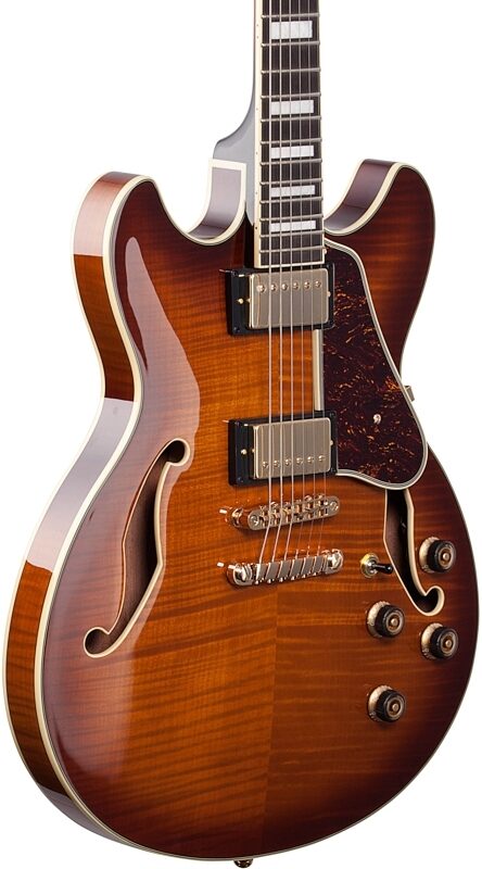 Ibanez Artcore Expressionist AS93FM Semi-Hollowbody Electric Guitar, Violin Sunburst, Blemished, Full Left Front