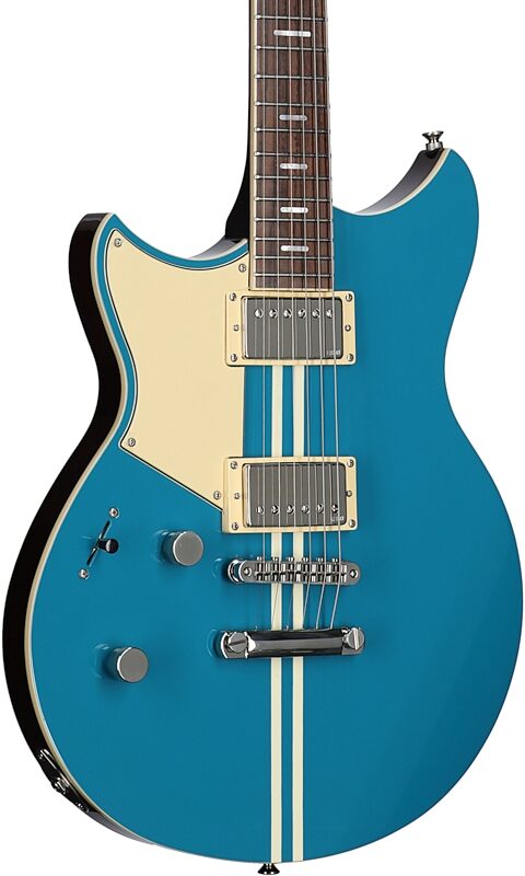 Yamaha Revstar Standard RSS20L Left-Handed Electric Guitar (with Gig Bag), Swift Blue, Full Left Front
