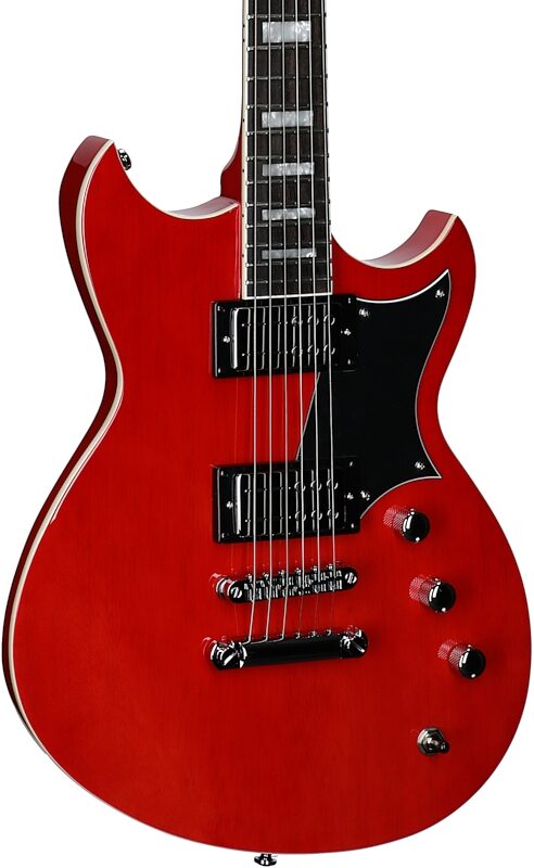 Reverend Sensei RA Electric Guitar, Transparent Cherry, Full Left Front