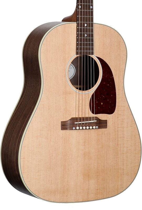 Gibson J-45 Studio Walnut Acoustic-Electric Guitar (with Case), Satin Natural, Full Left Front