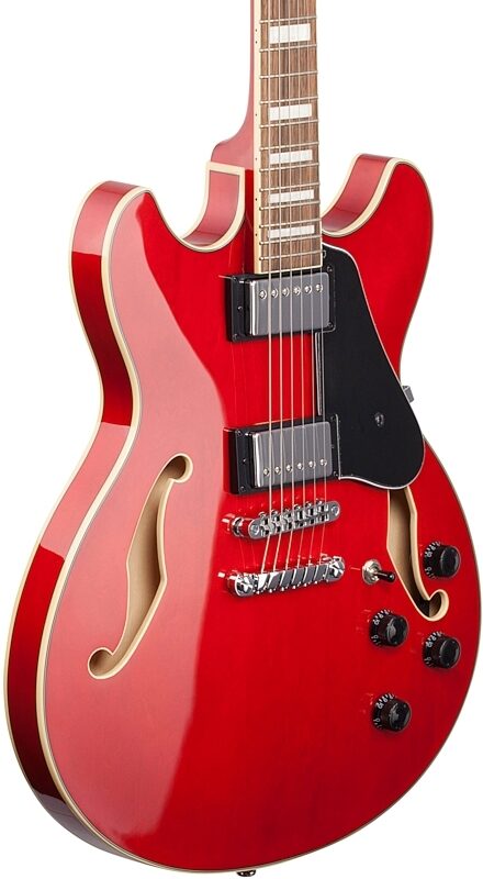 Ibanez AS73 Artcore Semi-Hollow Electric Guitar, Transparent Cherry, Full Left Front
