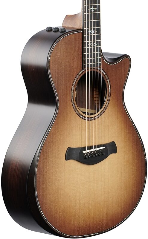 Taylor Builder's Edition 912ce Grand Concert Cutaway Acoustic-Electric Guitar, Wild Honey Burst, Full Left Front