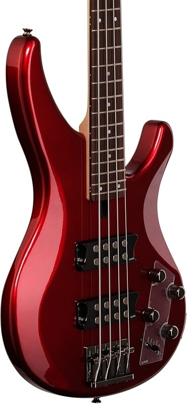 Yamaha TRBX304 Electric Bass, Candy Apple Red, Full Left Front