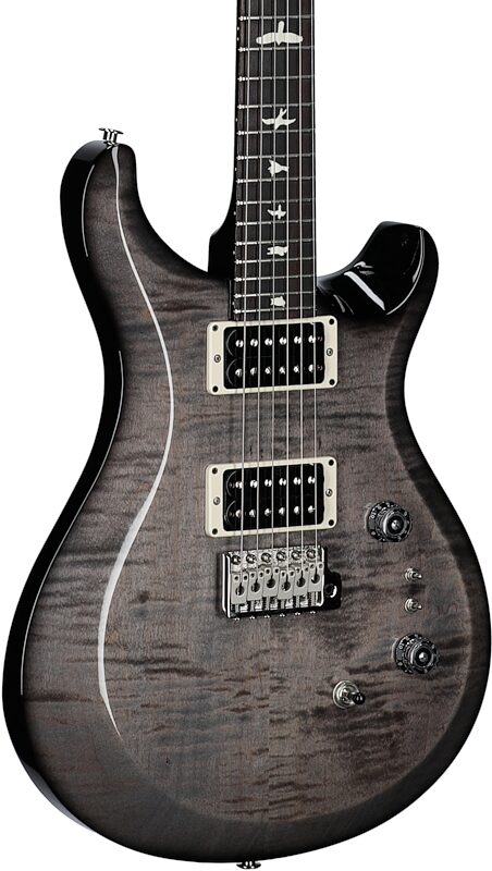 PRS Paul Reed Smith S2 Custom 24-08 Electric Guitar (with Gig Bag), Elephant Gray, Full Left Front