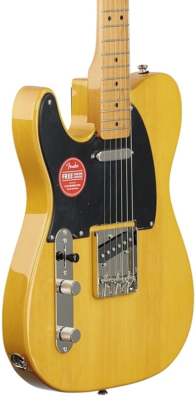 Squier Classic Vibe '50s Telecaster Electric Guitar, Left-Handed (with Maple Fingerboard), Butterscotch, Full Left Front