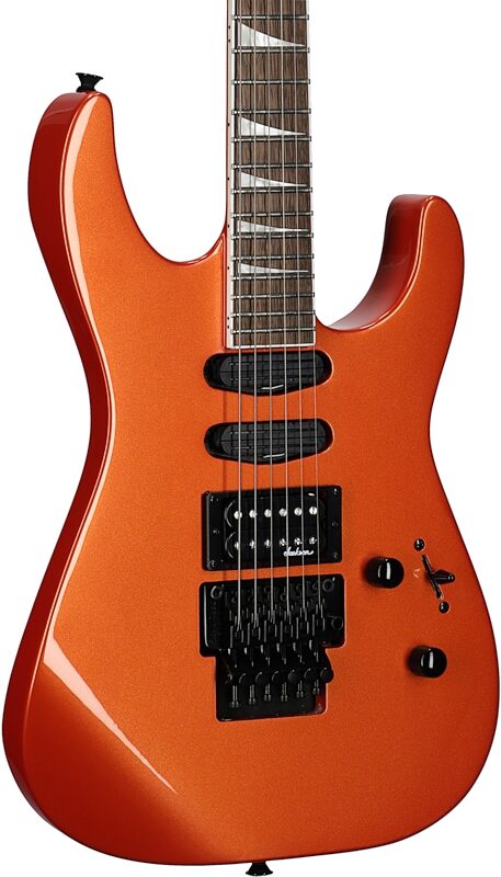 Jackson X Series Soloist SL3X DX Crackle Electric Guitar, Lambo Orange, USED, Blemished, Full Left Front