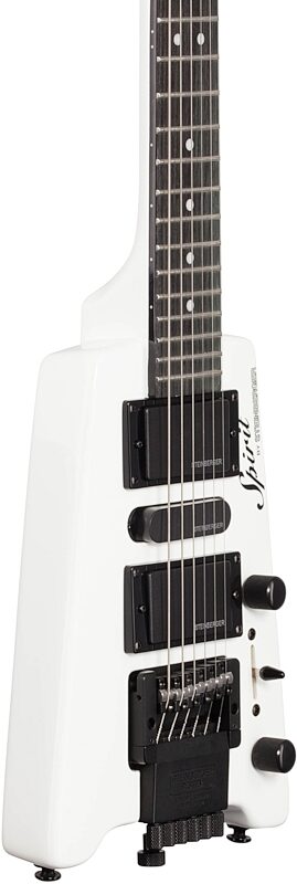 Steinberger Spirit GT Pro Deluxe Electric Guitar (with Bag), White, Full Left Front