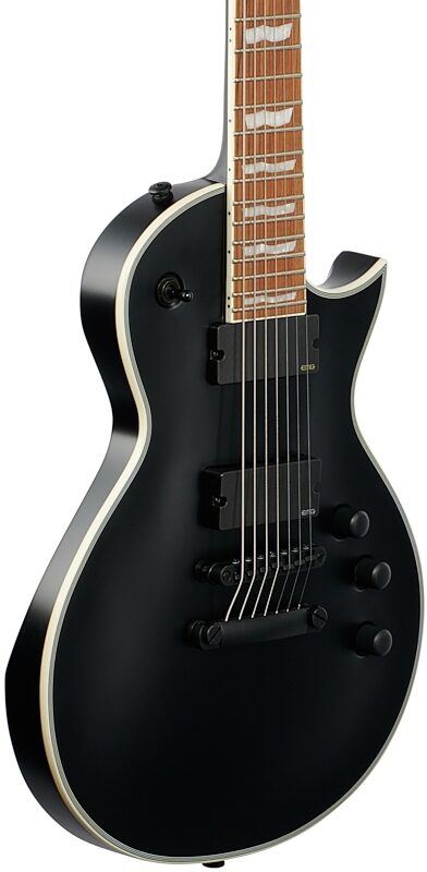ESP LTD EC-407 Electric Guitar, 7-string, Black Satin, Full Left Front