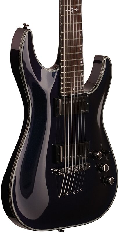 Schecter Hellraiser Hybrid C-7 Electric Guitar, 7-String, Ultra Violet, Full Left Front