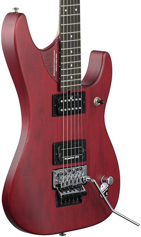 Washburn Nuno Bettancourt N24 Electric Guitar (with Gig Bag), Vintage Padauk Matte Stain, Blemished, Full Left Front