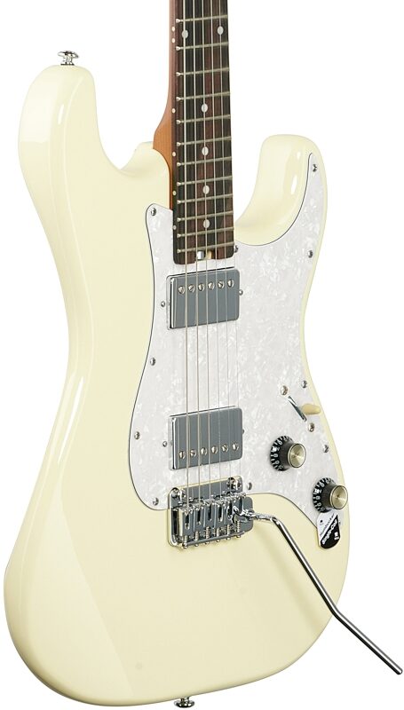 Schecter Jack Fowler Traditional Electric Guitar, Ivory White, Warehouse Resealed, Full Left Front