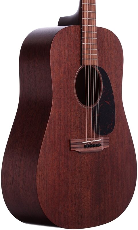 Martin D-15M Dreadnought Acoustic Guitar (with Gig Bag), Natural, Full Left Front