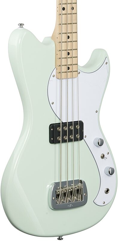 G&L Tribute Series Fallout Bass Guitar, Surf Green, Full Left Front