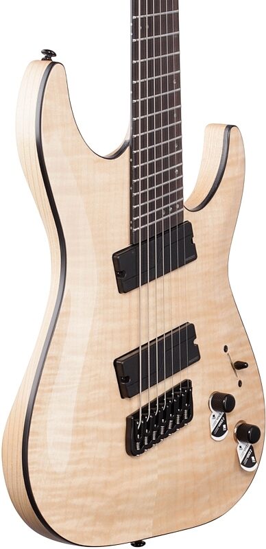 Schecter C-7 MS SLS Elite Electric Guitar, Gloss Natural, Full Left Front