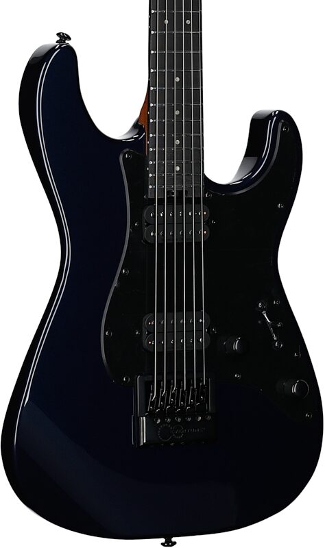 Charvel Pro-Mod Plus So-Cal SC1 HH Electric Guitar (with Gig Bag), Midnight Blue, Full Left Front