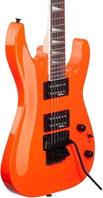 Jackson JS Series Dinky Arch Top JS32 DKA Electric Guitar, Amaranth Fingerboard, Neon Orange, Full Left Front