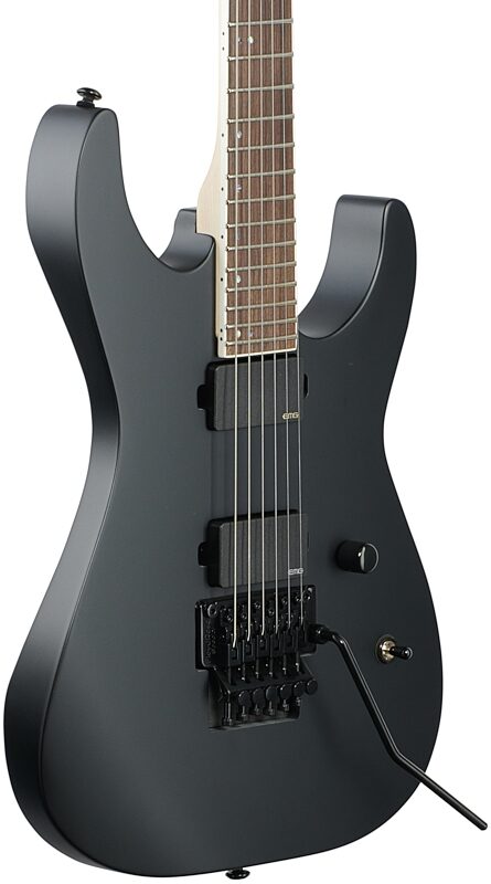 ESP LTD M-400 Electric Guitar, Black Satin, Full Left Front