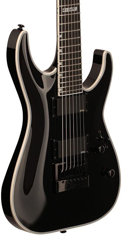 ESP LTD MH-1007 Evertune Electric Guitar, 7-String, Black, Full Left Front