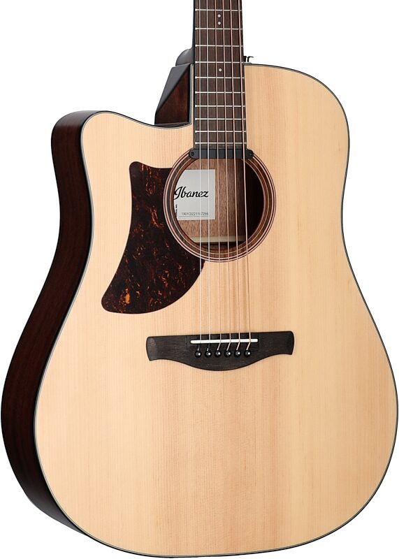 Ibanez AAD170LCE Advanced Acoustic Acoustic-Electric Guitar, Left-Handed, Natural Lo-Gloss, Full Left Front