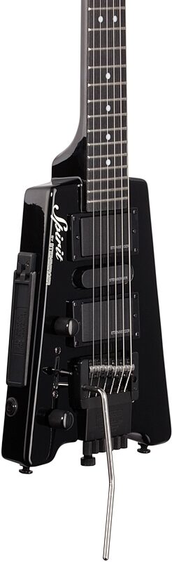 Steinberger Spirit GT PRO Deluxe Electric Guitar, Left-Handed (with Gig Bag), Black, Full Left Front