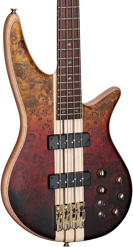 Jackson Pro Series Spectra IV Electric Bass, Amber Flame, Full Left Front