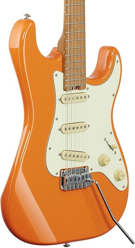 Schecter Nick Johnston Traditional SSS Electric Guitar, Atomic Orange, Warehouse Resealed, Full Left Front