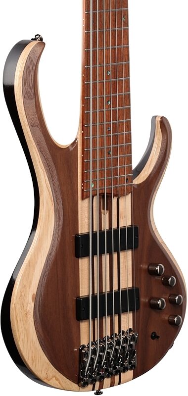 Ibanez BTB747 Bass Workshop Electric Bass, 7-String, Natural Low Gloss, Full Left Front
