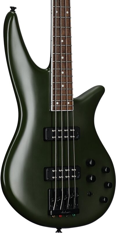 Jackson X Series Spectra SBX IV Electric Bass, Matte Army Drab, Full Left Front