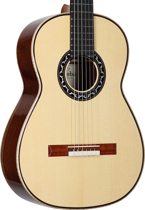 Cordoba Esteso SP Classical Acoustic Guitar (with Case), Natural, Full Left Front