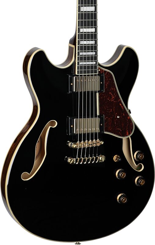 Ibanez AS93BC Artcore Expressionist Semi-hollowbody Electric Guitar, Black, Full Left Front