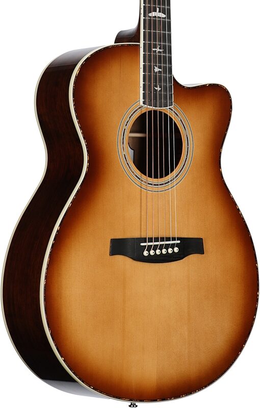 PRS Paul Reed Smith SE Angeles A40 Acoustic-Electric Guitar (with Case), Tobacco Sunburst, Full Left Front