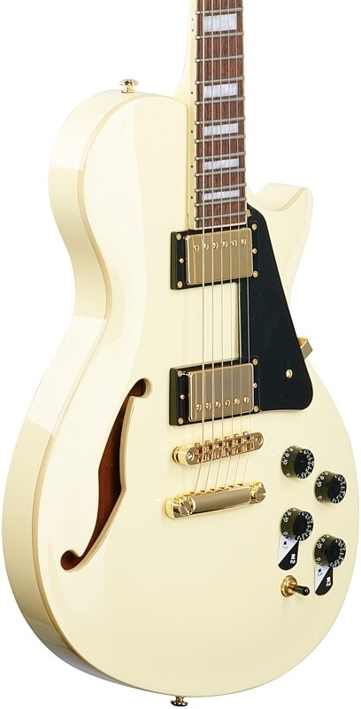 ESP LTD Xtone PS-1 Electric Guitar, Vintage White, Full Left Front