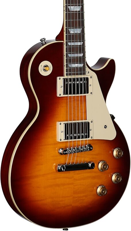Epiphone Inspired by Gibson Custom 1959 Les Paul Standard Reissue Electric Guitar (with Case), Deep Cherry Sunburst, Full Left Front