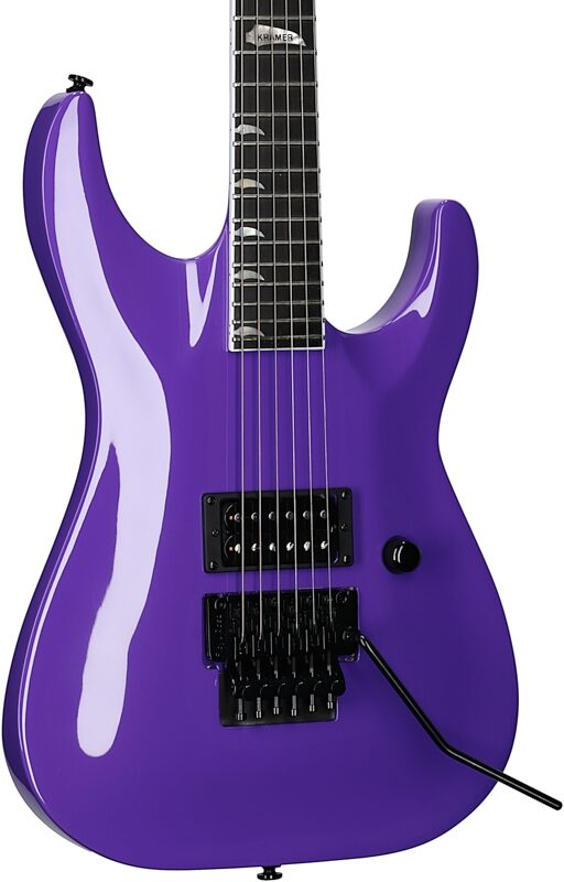 Kramer SM-1H Floyd Rose Electric Guitar, Shockwave Purple, Blemished, Full Left Front