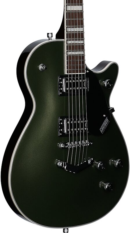 Gretsch G5220 Electromatic Jet BT Electric Guitar, Olive Metallic, Full Left Front