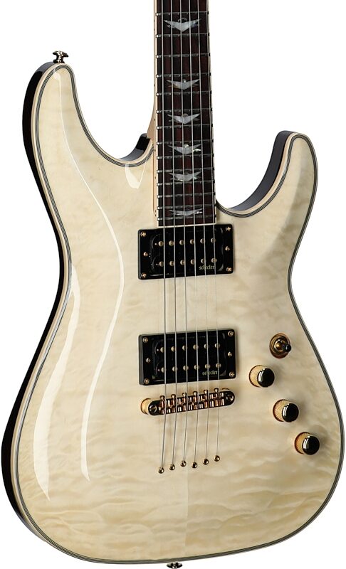 Schecter Omen Extreme Electric Guitar, Gloss Natural, Full Left Front