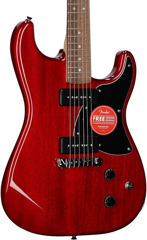 Squier Paranormal Strat-O-Sonic Electric Guitar, Crimson Red, Full Left Front