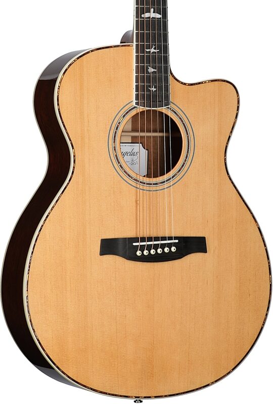 PRS Paul Reed Smith SE Angeles A40 Acoustic-Electric Guitar (with Case), Natural, Full Left Front