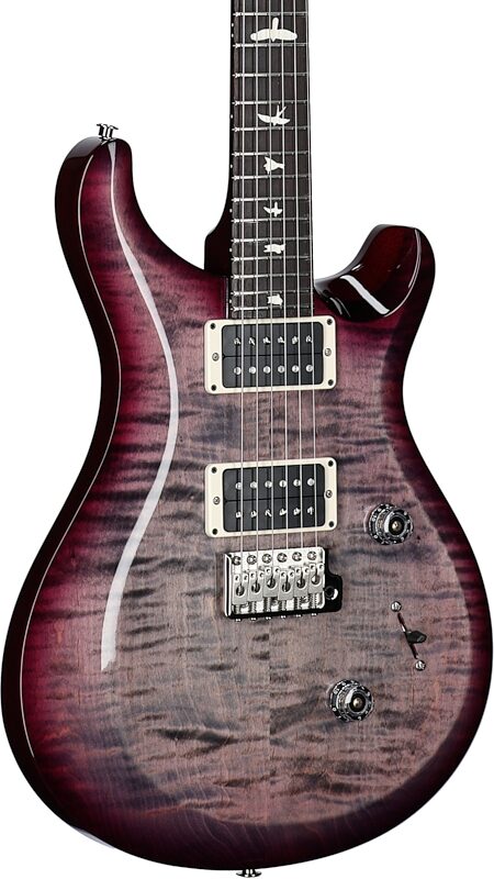 PRS Paul Reed Smith S2 Custom Color 24 Electric Guitar (with Gig Bag), Faded Gray Black Purple Burst, Open Box (Very Good), Full Left Front