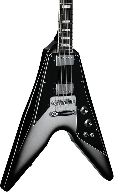 Dunable Asteroid DE Hardtail Electric Guitar (with Gig Bag), Silverburst, Blemished, Full Left Front