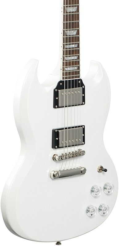 Epiphone SG Muse Electric Guitar, Pearl White Metallic, Full Left Front