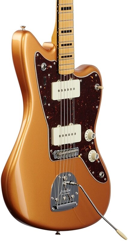 Fender Troy Van Leeuwen Jazzmaster Electric Guitar, with Maple Fingerboard (with Case), Copper Age, Full Left Front