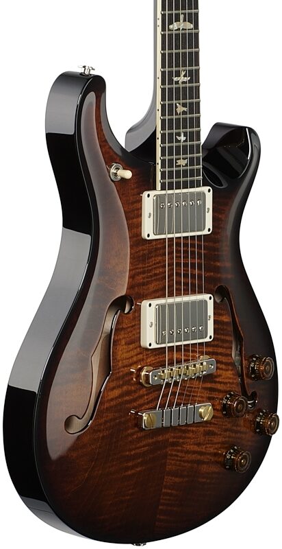 PRS Paul Reed Smith McCarty 594 Hollowbody II Electric Guitar, Black Gold Burst, Full Left Front