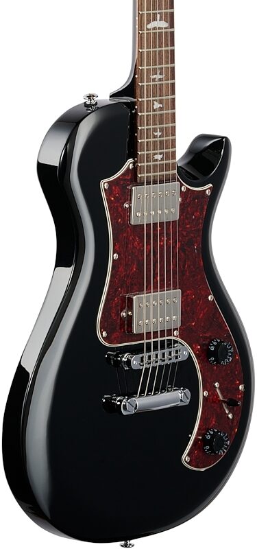 PRS Paul Reed Smith SE Starla Stoptail Electric Guitar (with Gig Bag), Black, Full Left Front