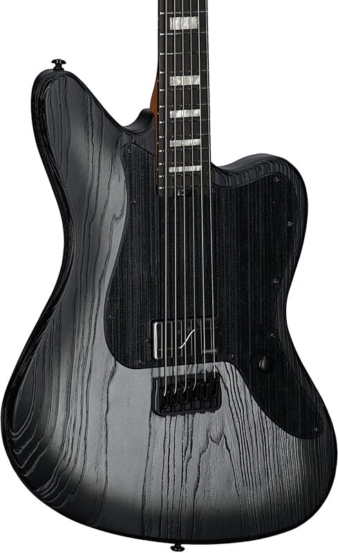 ESP LTD XJ-1 Baritone Electric Guitar, Silver Blast, Full Left Front