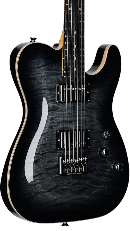 Schecter Japan PT Classic Electric Guitar (with Case), Transparent Fade Burst, Blemished, Full Left Front